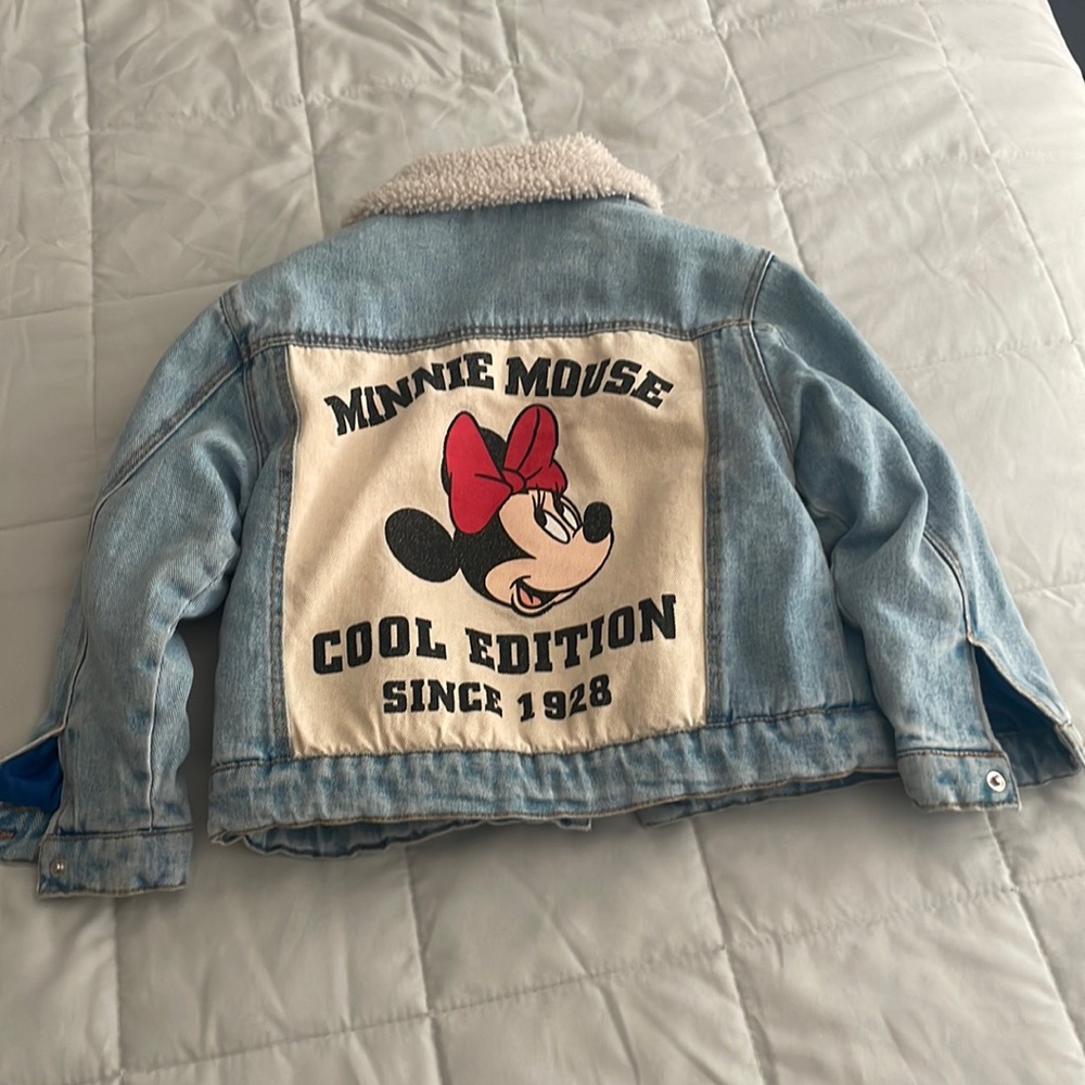 Minnie Mouse Disney, Fleece Trim Denim jacket for toddler
